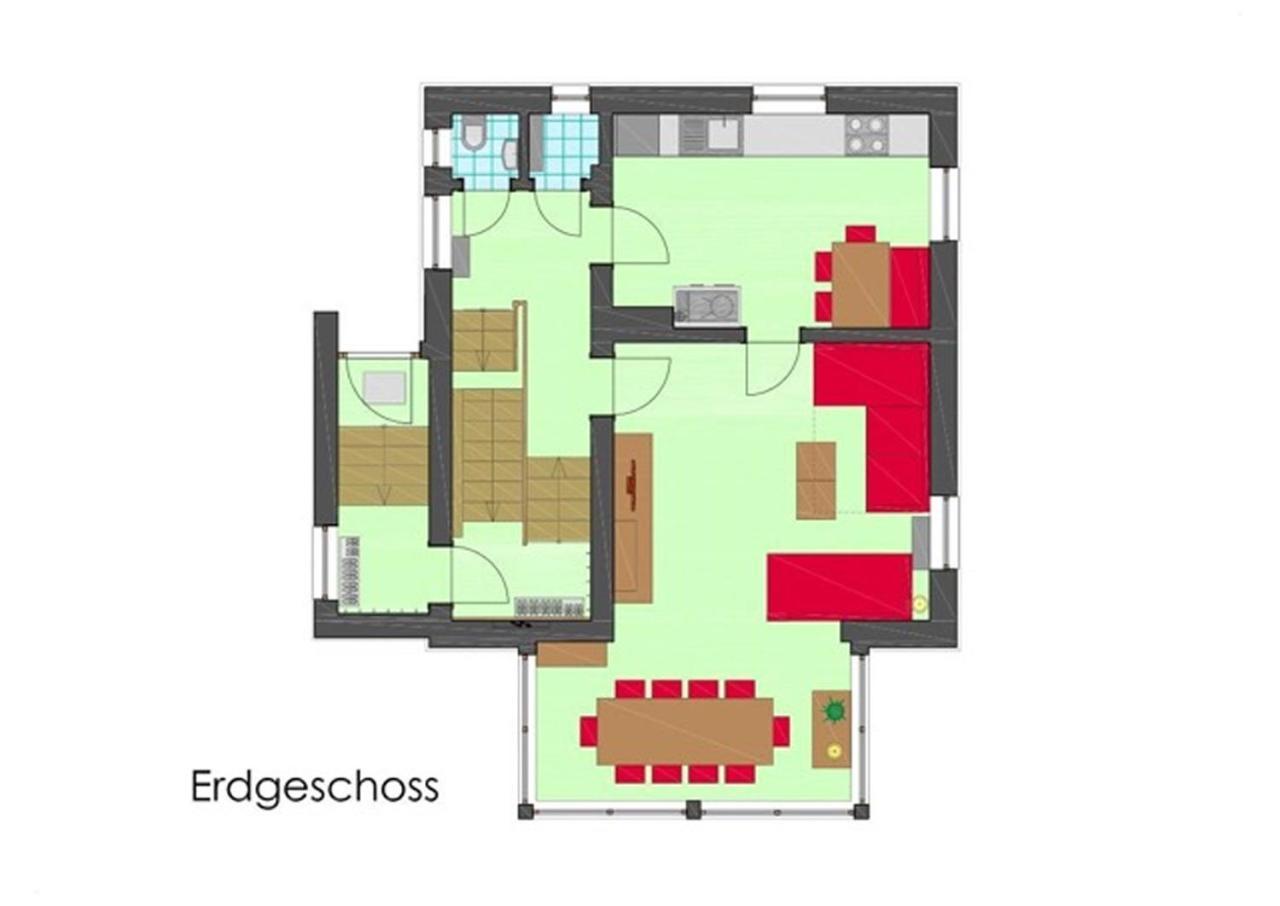 Villa Schnuck - Das Rote Ferienhaus Bad Gastein Exterior photo
